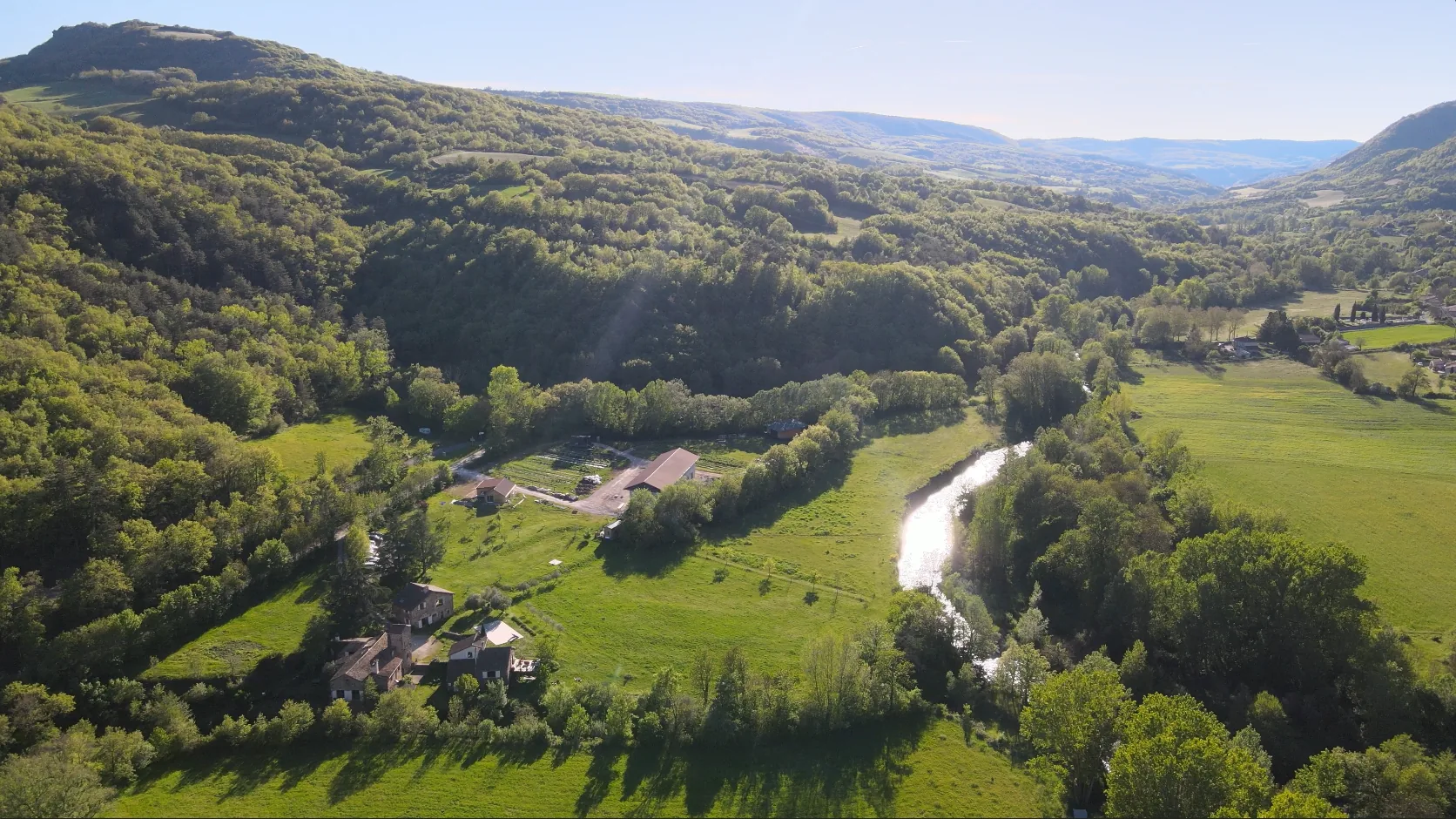 Vue aérienne du domaine LAOM